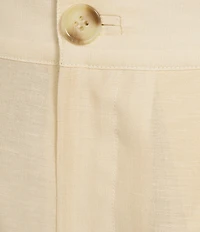 Antonio Melani Bonnie Front Pleat Linen Shorts