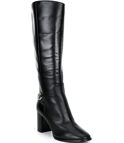 Antonio Melani Briar Leather Tall Ornamented Dress Boots