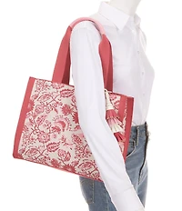 Antonio Melani Brooklyn Floral Medium Tote Bag with Tassel