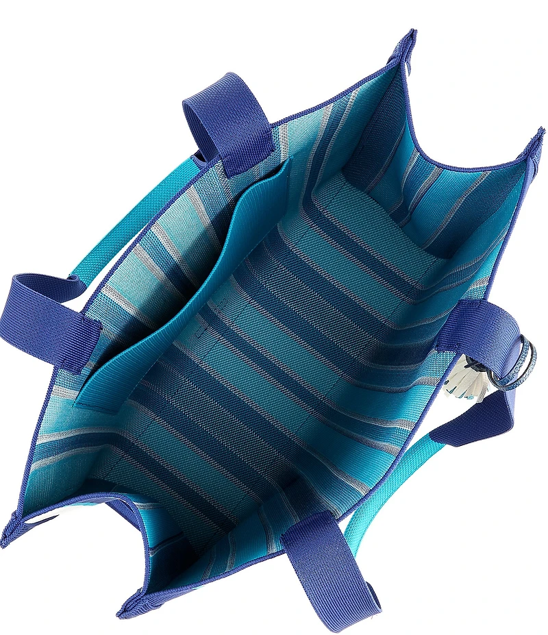 Antonio Melani Brooklyn Stripe Tote Bag with Tassel