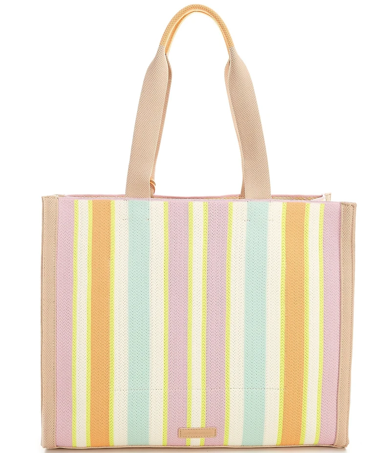Antonio Melani Brooklyn Stripe Tote Bag with Tassel