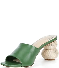 Antonio Melani Brynlee Leather Rope Ball Heel Slip On Dress Sandals