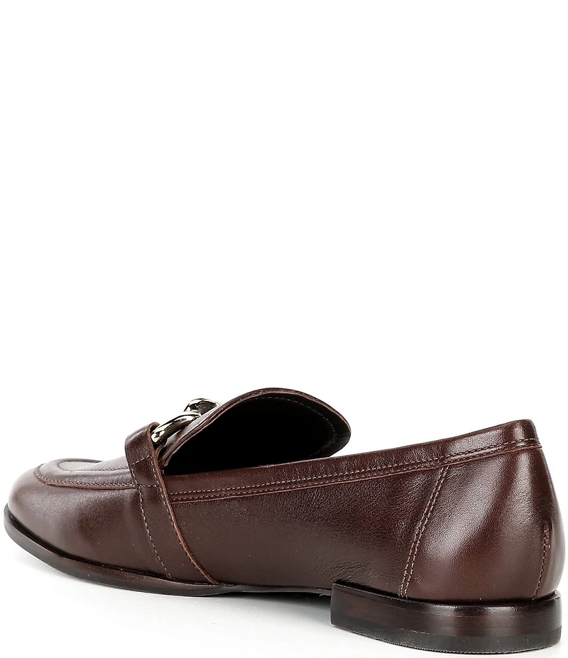 Antonio Melani Cain Leather Bit Buckle Loafers