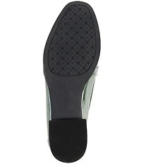 Antonio Melani Cain Printed Patent Leather Bit Buckle Loafers