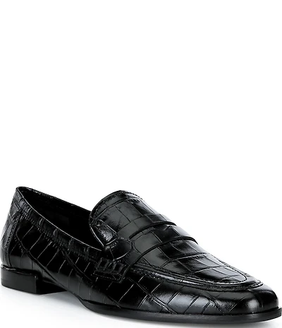 Antonio Melani Cain Two Croco Leather Loafers
