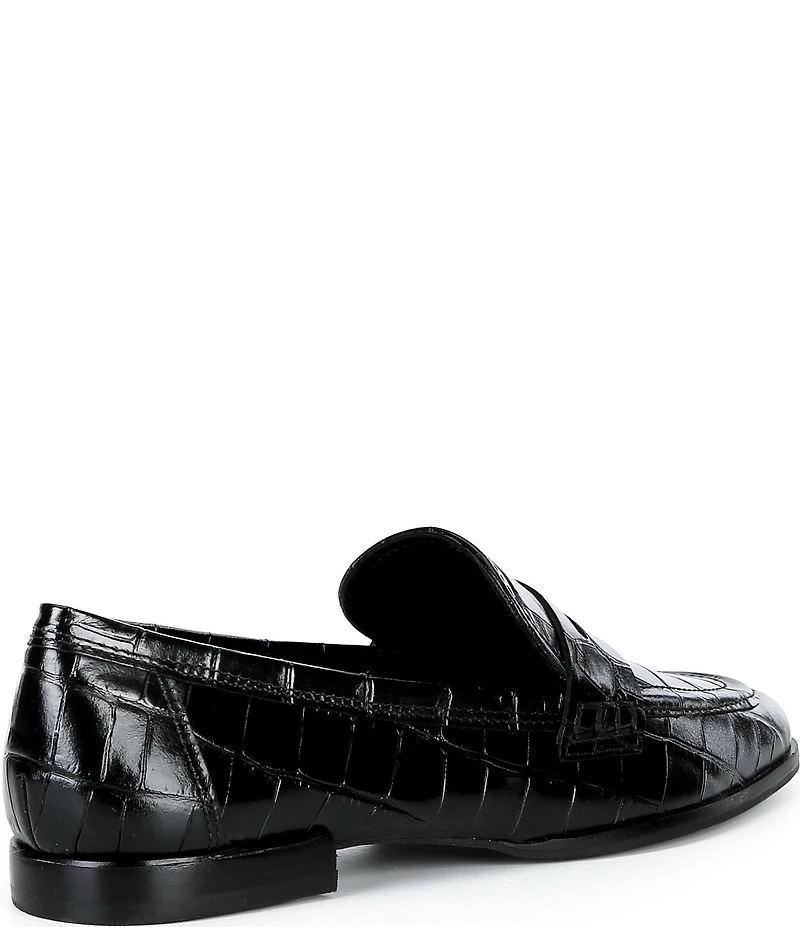 Antonio Melani Cain Two Croco Leather Loafers