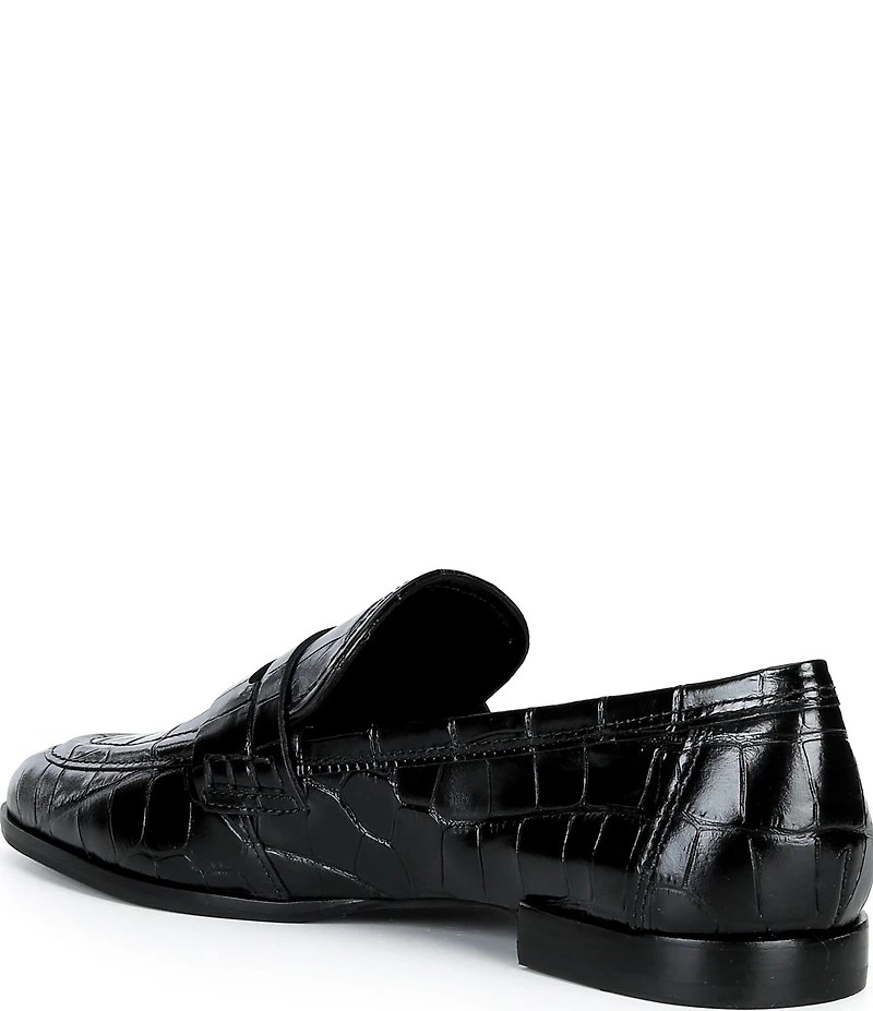 Antonio Melani Cain Two Croco Leather Loafers