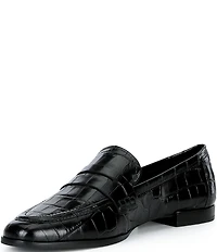 Antonio Melani Cain Two Croco Leather Loafers