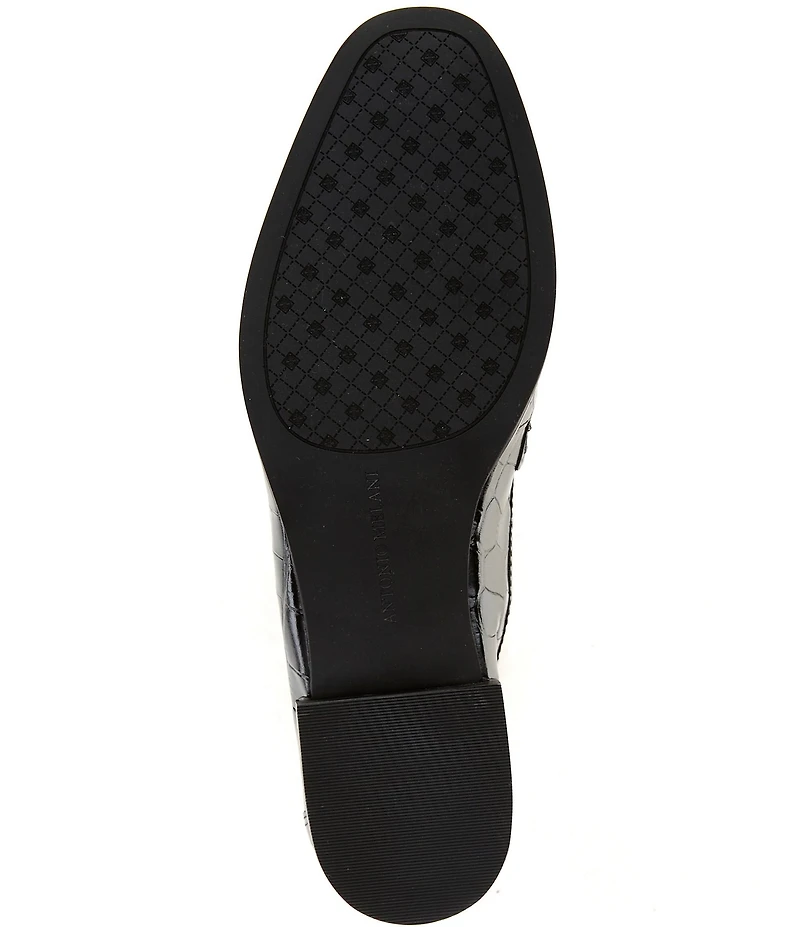 Antonio Melani Cain Two Croco Leather Loafers