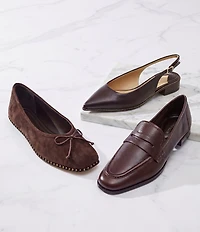 Antonio Melani Cain Two Leather Penny Loafers