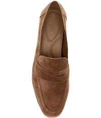 Antonio Melani Cain Two Oiled Suede Penny Loafers