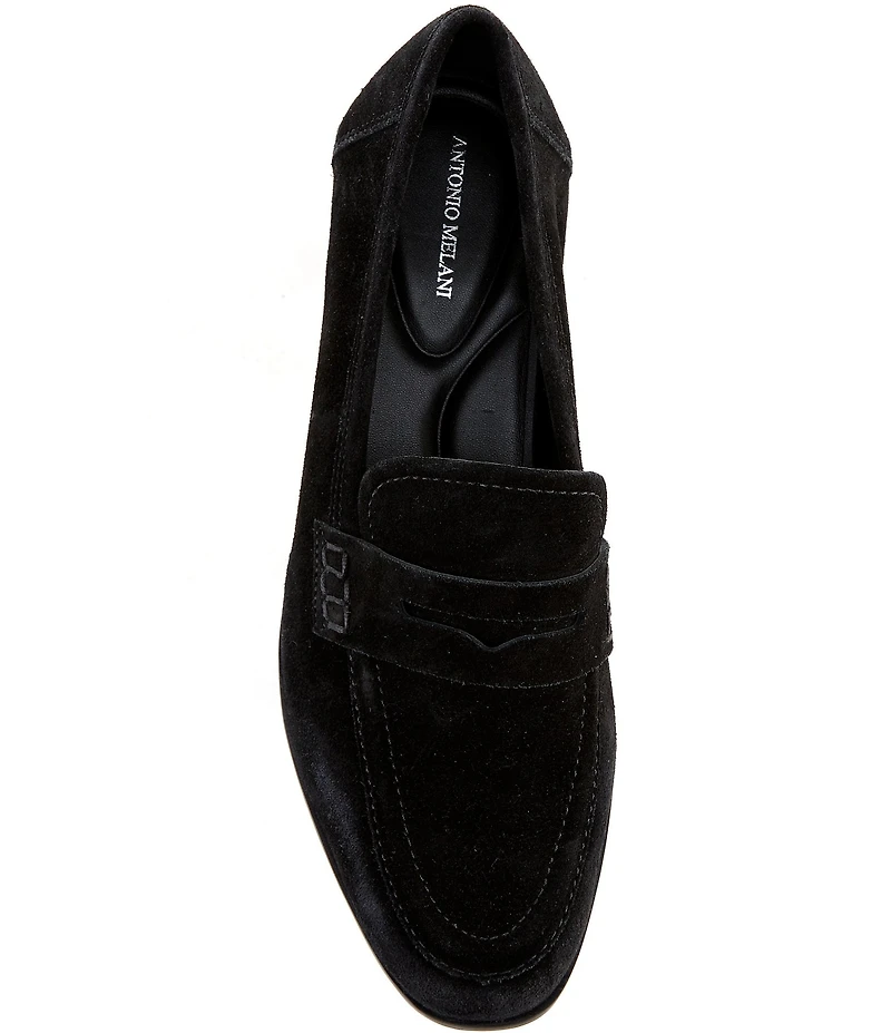 Antonio Melani Cain Two Oiled Suede Penny Loafers