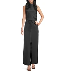 Antonio Melani Callie Halter Cowl Satin Sleeveless Blouse