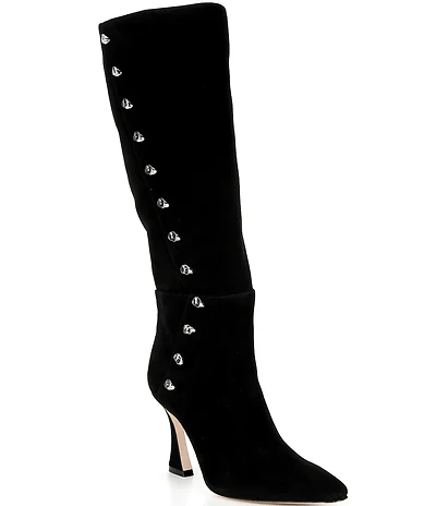 Antonio Melani Cambria Studded Suede Tall Dress Boots