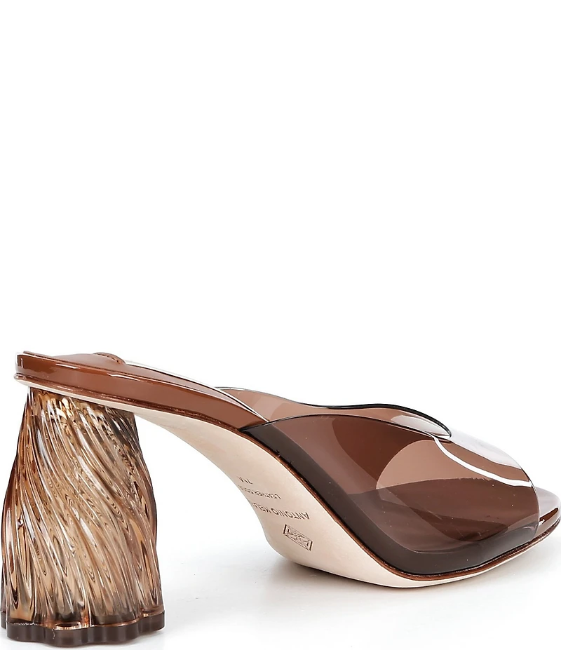 Antonio Melani Carmilla Wavy Vinyl Mules