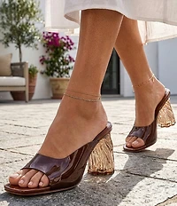 Antonio Melani Carmilla Wavy Vinyl Mules