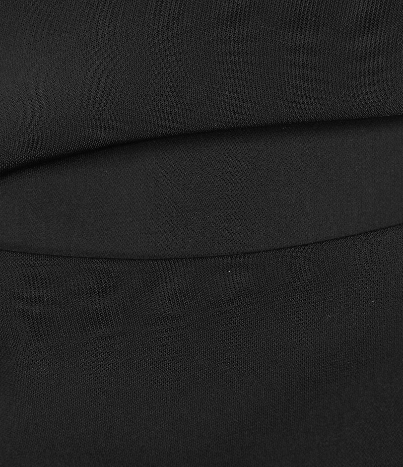 Antonio Melani Carter Short Sleeve Crew Neck Crepe Sheath Midi Drees