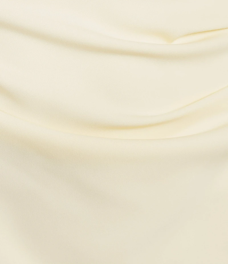 Antonio Melani Carter Short Sleeve Crew Neck Crepe Sheath Midi Drees