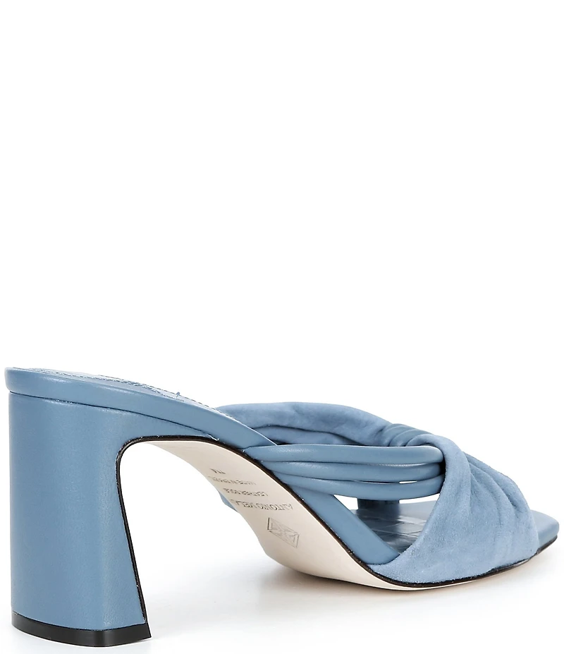 Antonio Melani Cassy Two Toned Leather Dress Slides
