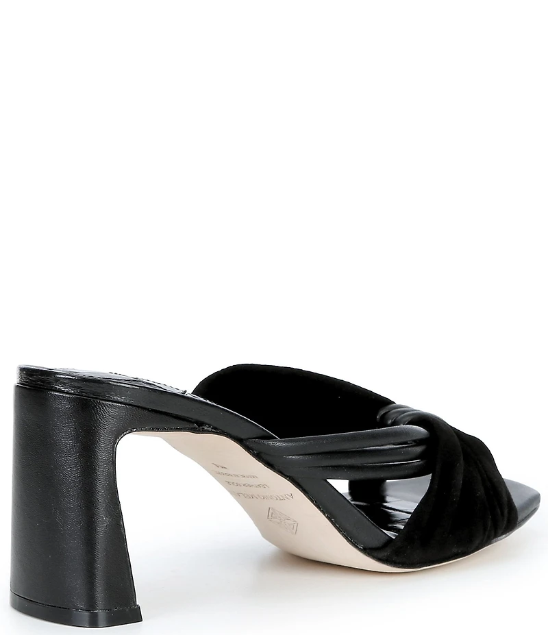 Antonio Melani Cassy Two Toned Leather Dress Slides