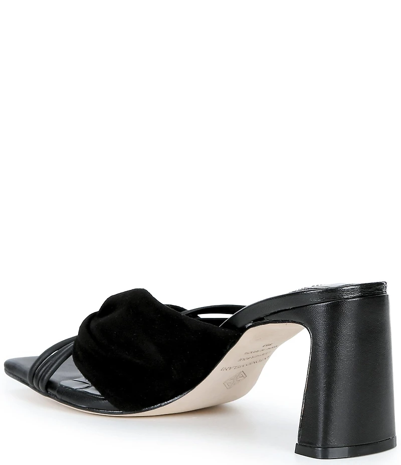 Antonio Melani Cassy Two Toned Leather Dress Slides