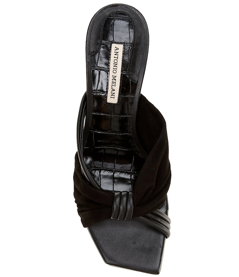 Antonio Melani Cassy Two Toned Leather Dress Slides