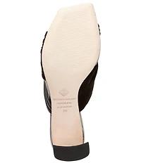 Antonio Melani Cassy Two Toned Leather Dress Slides