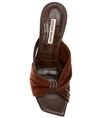Antonio Melani Cassy Two Toned Leather Dress Slides