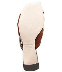 Antonio Melani Cassy Two Toned Leather Dress Slides
