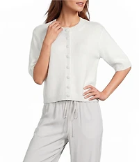 Antonio Melani Cate Button Front Short Sleeve Cardigan