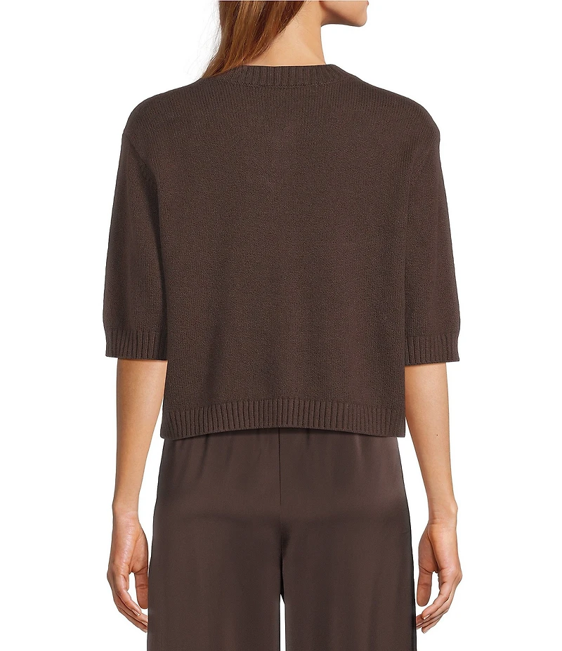 Antonio Melani Cate Button Front Short Sleeve Cardigan