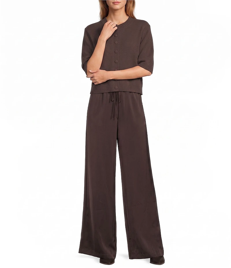 Antonio Melani Cate Button Front Short Sleeve Cardigan