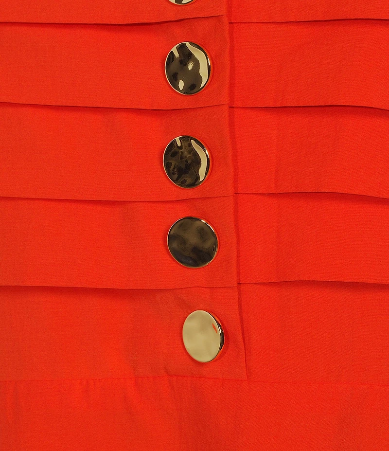 Antonio Melani Cecila Button Front A-line Halter Dress