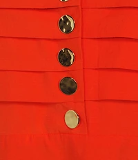 Antonio Melani Cecila Button Front A-line Halter Dress