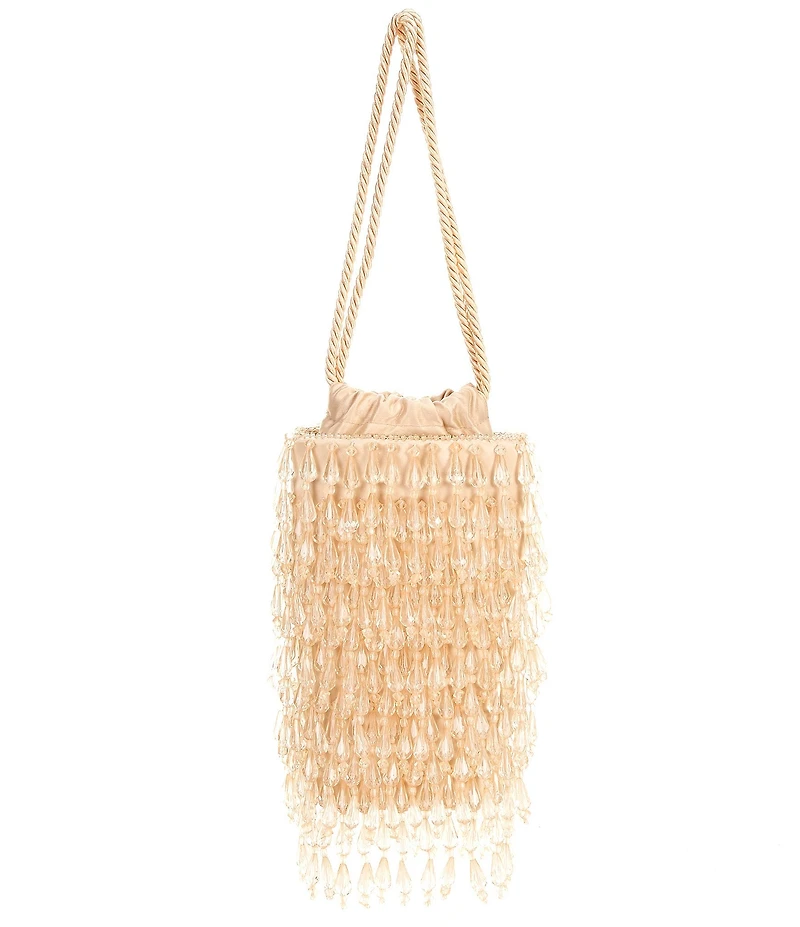 Antonio Melani Chandie Beaded Drawstring Bucket Bag