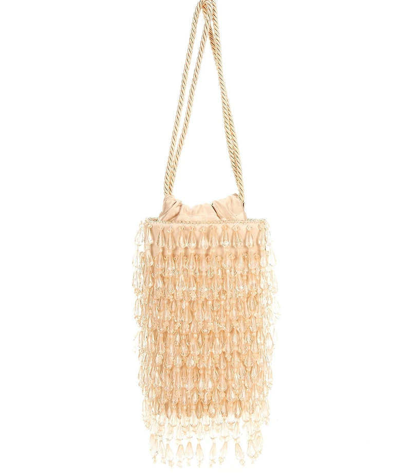 Antonio Melani Chandie Beaded Drawstring Bucket Bag
