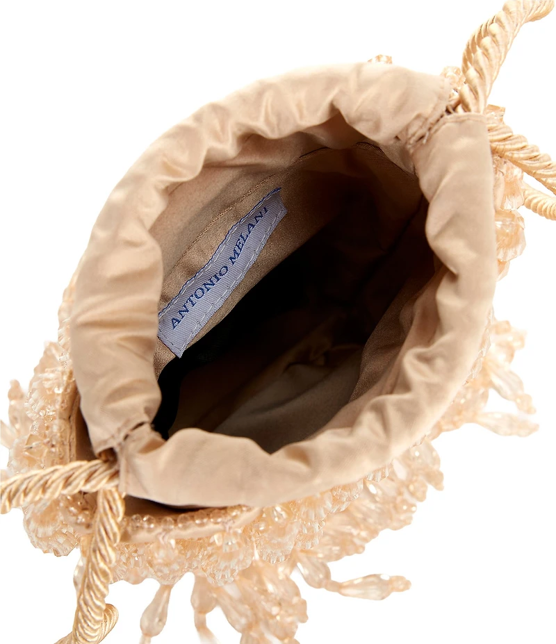 Antonio Melani Chandie Beaded Drawstring Bucket Bag