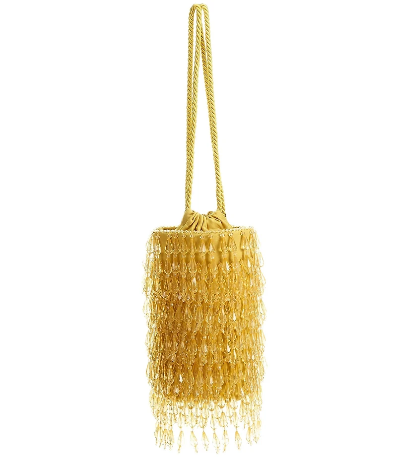 Antonio Melani Chandie Beaded Drawstring Bucket Bag
