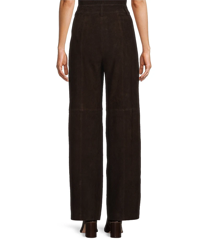 Antonio Melani Charlotte Genuine Suede High Rise Pleated Front Coordinating Trousers