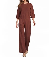 Antonio Melani Chloe Jewel Neckline Short Sleeve Sweater