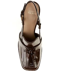 Antonio Melani Cinthia Leather Kiltie Tassel Loafer Slingback Pumps