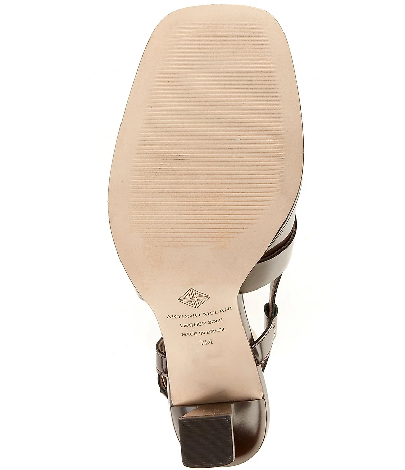 Antonio Melani Cinthia Leather Kiltie Tassel Loafer Slingback Pumps