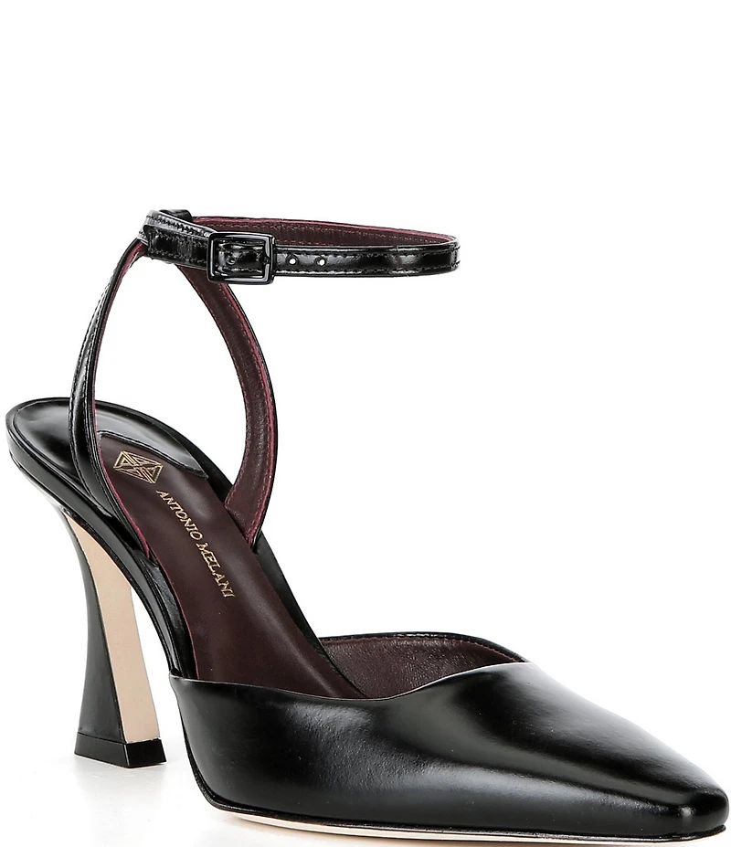 Antonio Melani Cissy Leather Ankle Strap Dress Pumps
