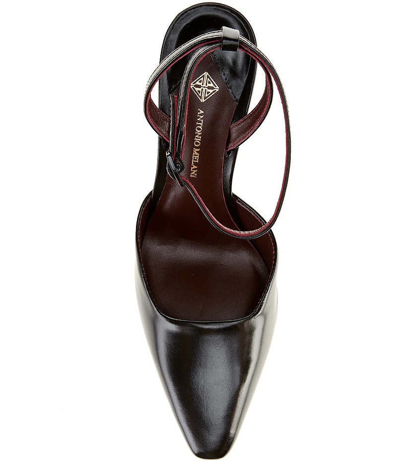 Antonio Melani Cissy Leather Ankle Strap Dress Pumps