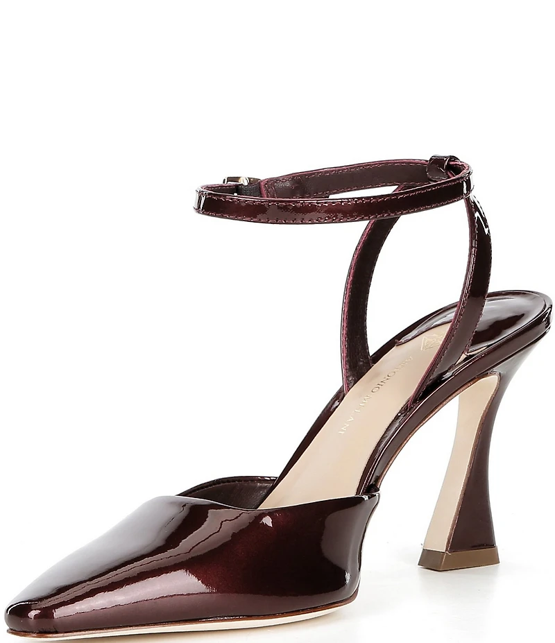 Antonio Melani Cissy Patent Leather Ankle Strap Dress Pumps