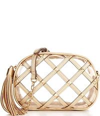 Antonio Melani Clear Larisa Studded Camera Crossbody Bag
