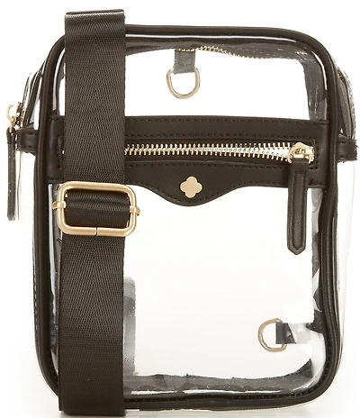 Antonio Melani Clear Contrast Trim Sling Bag
