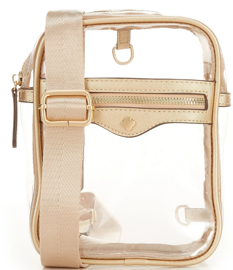 Antonio Melani Clear Contrast Trim Sling Bag