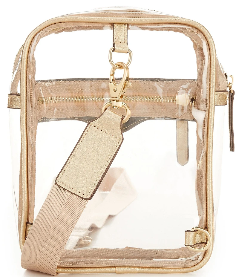 Antonio Melani Clear Contrast Trim Sling Bag