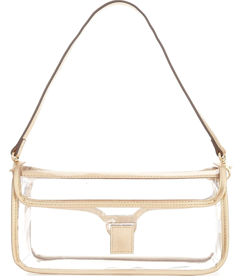 Antonio Melani Clear Contrast Trim Tanya Crossbody Bag